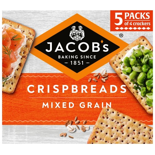 Jacob's Mixed Grain Crispbreads (5 x 30g, 190g)