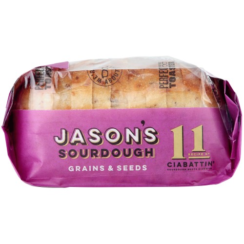 Jason's Ancient Grains & Seeds Ciabattin Sourdough (580g)