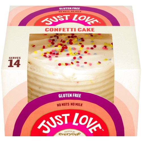 Just Love Gluten Free Confetti Cake Serves 14 (1.022kg)