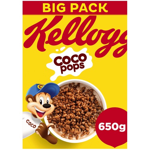 Kellogg's Coco Pops Chocolate Breakfast Cereal (650g)