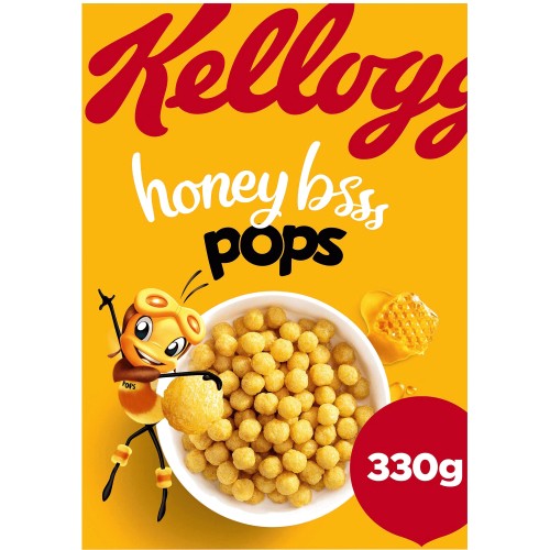 Kellogg's Honey Pops Breakfast Cereal (330g)