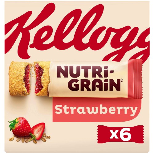 Kellogg's Nutri-Grain Strawberry Snack Bars (6 x 37g)