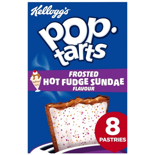 Kellogg's Pop Tarts Frosted Hot Fudge Sundae Flavour 8x8x48g (8 x 48g)