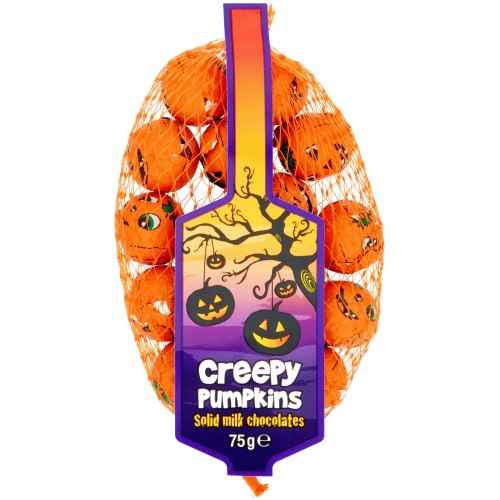 Klc Creepy Pumpkins Solid Milk Chocolate