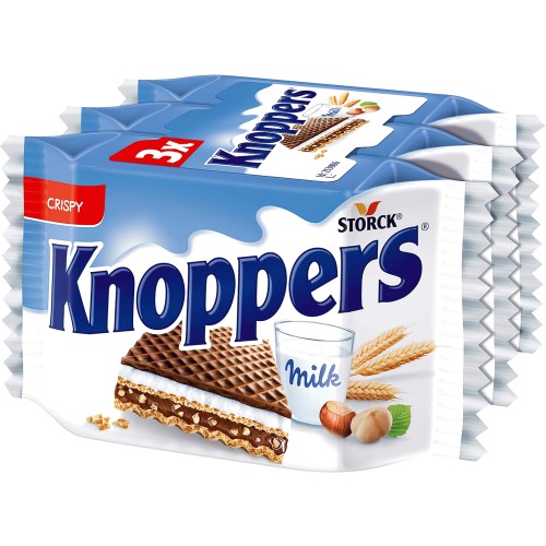 Knoppers Milk & Hazelnut Wafers (3)