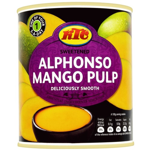 KTC Sweetened Alphonso Mango Pulp (850g)