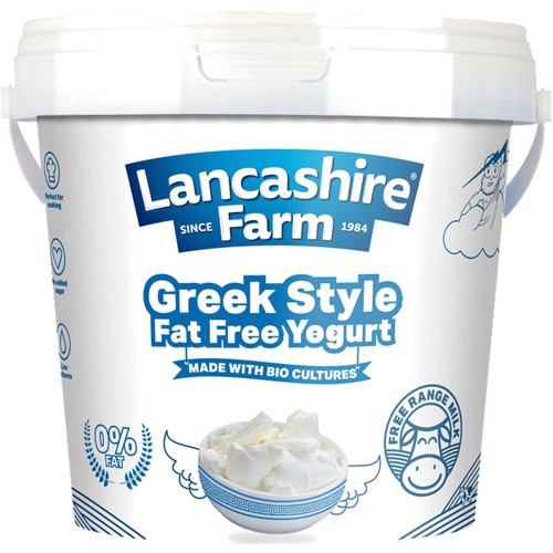 Lancashire Farm Low Sugar Greek Style Fat Free Yogurt (1kg)