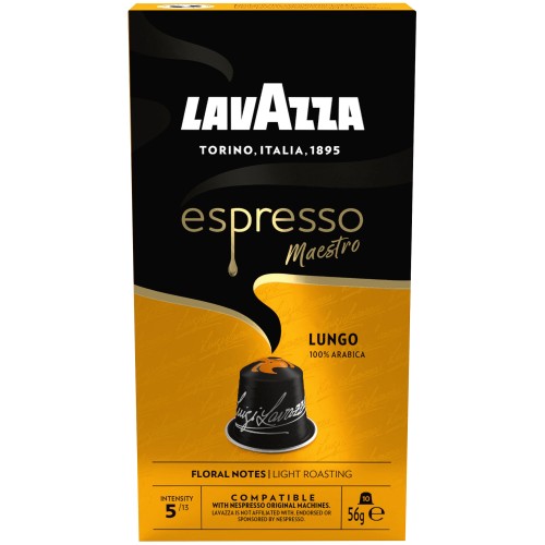 Lavazza Espresso Lungo Aluminum Capsules, Nespresso Compatible (10 x 45g)