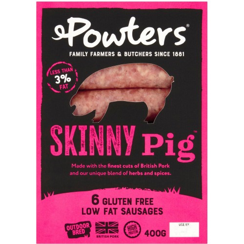 Lean Gourmet Sausages - Gluten Free, Low Fat (6 x 400g)