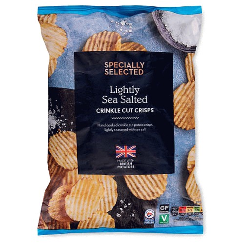 Lightly Sea Salted Crinkle Cut Crisps