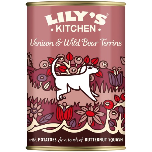 Lily's Kitchen Dog Food Venison & Wild Boar Terrine 400g' (400g)