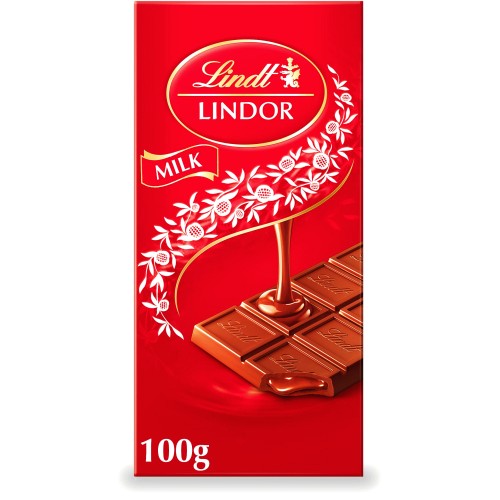 Lindt Lindor Milk Chocolate Bar (100g)