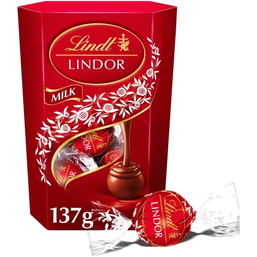 Lindt Lindor Milk Chocolate Truffles Box (137g)