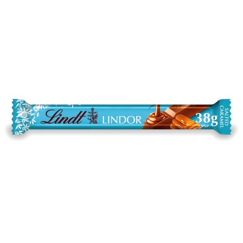 Lindt Lindor Salted Caramel Milk Chocolate Bar (38g)
