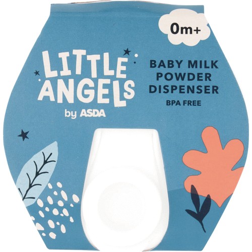 LITTLE ANGELS by ASDA Baby Milk Powder Dispenser BPA Free
