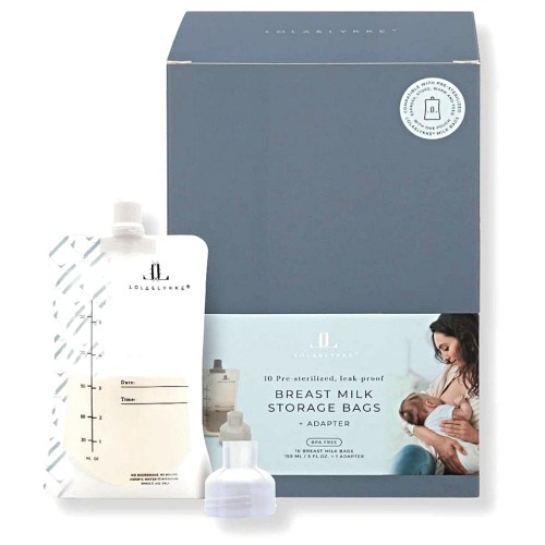Lola & Lykke Milk Storage Bags and Adapter (10)