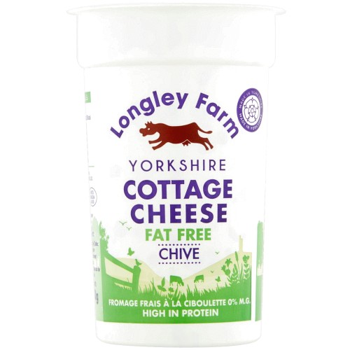 Longley Farm Virtually Fat Free Cottage Cheese With Chives