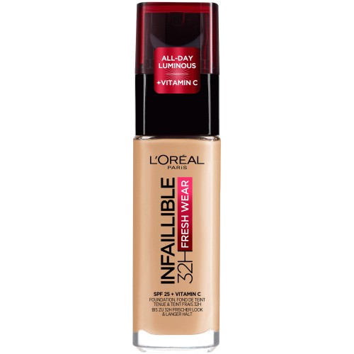 L'Oreal Paris Infallible 24hr Freshwear Liquid Foundation 120 Vanilla 32H Freshwear Foundation 120 Golden Vanilla (30ml)