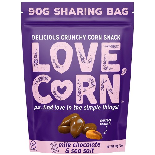 LOVE CORN Milk Chocolate & Sea Salt