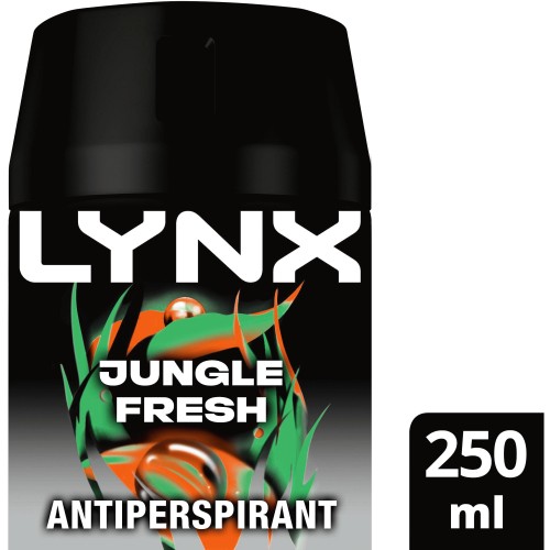 Lynx Jungle Fresh 72h Antiperspirant Deodorant for Men (250ml)