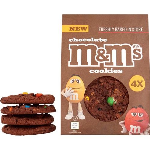 M&M's 4 Chocolate cookies