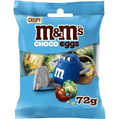 M&M's Crispy Milk Chocolate Chocolate Easter Mini Eggs Bag (72g)