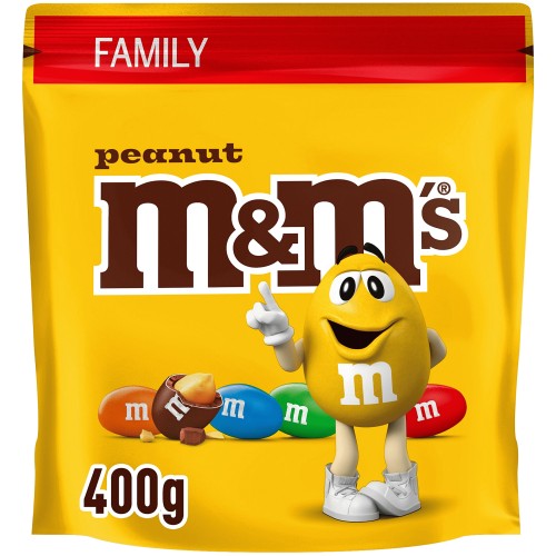 M&M's Peanut Milk Chocolate Family Pouch (400g)