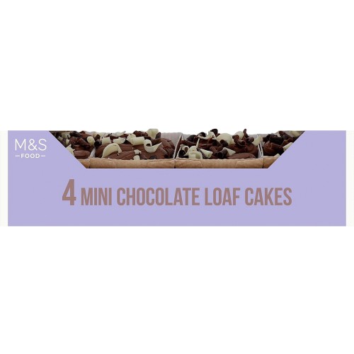 M&S 4 Chocolate Mini Loaf Cakes