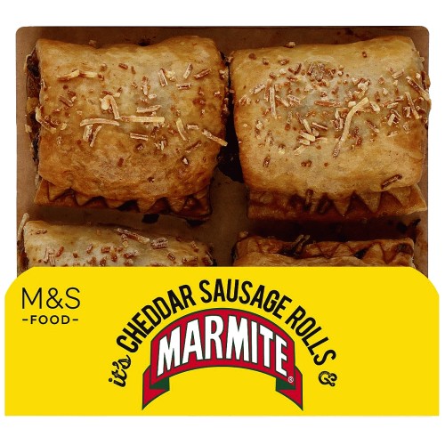 M&S 4 Mature Cheddar and Marmite Sausage Rolls (188g)