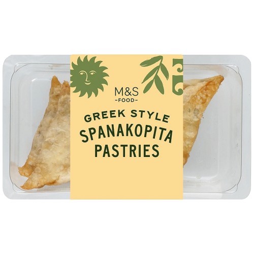 M&S Greek Style Spanakopita Pastries Serves 4