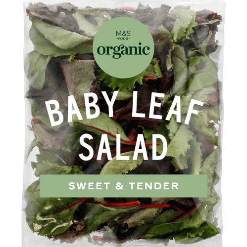 M&S Organic Baby Leaf Salad