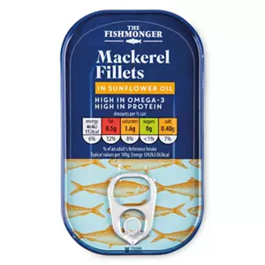 Mackerel Fillets in Sunflower Oil