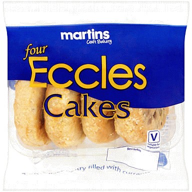 Martin's Craft Bakery Four Eccles Cakes