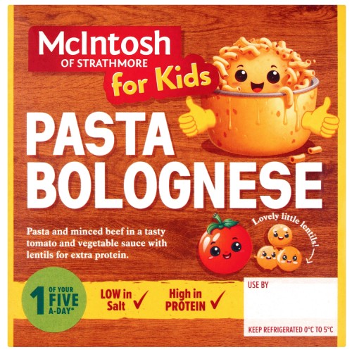 McIntosh Of Strathmore Kidz Pasta Bolognese