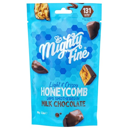Mighty Fine Milk Chocolate Honeycomb (90g)