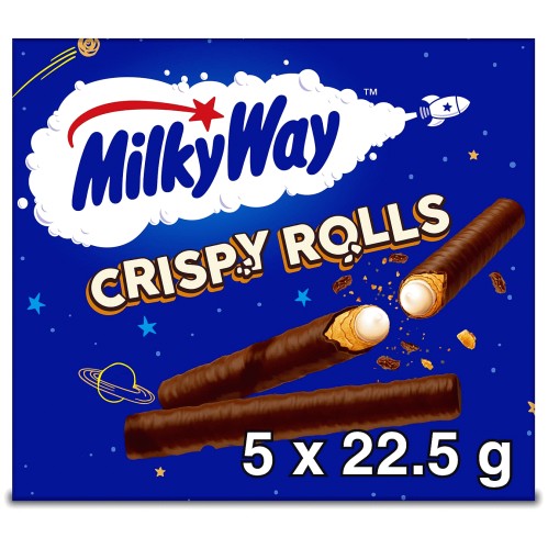 Milky Way Crispy Rolls Biscuit & Milk Chocolate Multipack (5 x 22.5g)