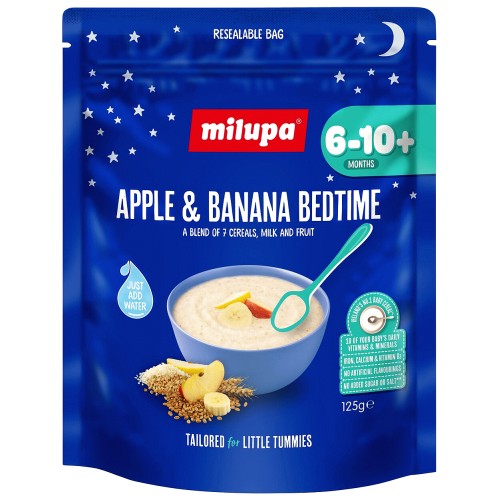 Milupa Apple & Banana Bedtime Baby Cereal 6-10+ Months