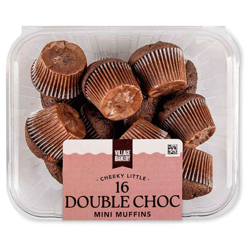 Mini Double Chocolate Muffins
