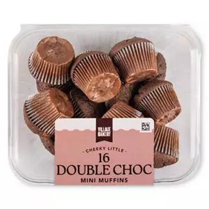 Mini Double Chocolate Muffins