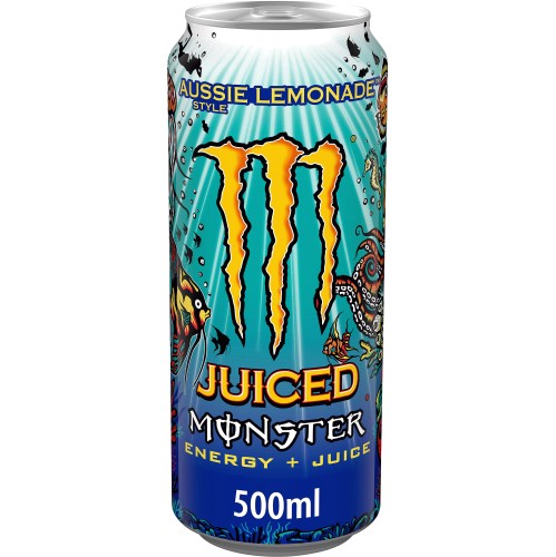 Monster Aussie Lemonade Energy & Juice (4 x 500ml)