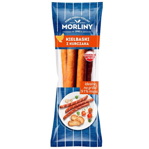 Morliny Cooked & Coarse Poultry Sausage Kielbaski Kurczaka (360g)