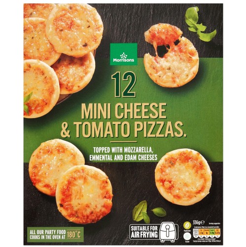 Morrisons 12 Cheese And Tomato Mini Deep Dish Pizzas