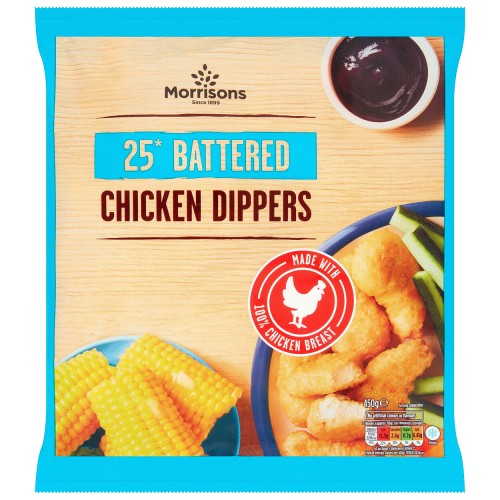 Morrisons 25 Battered Chicken Dippers