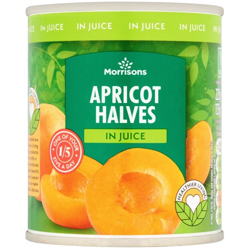 Morrisons Apricot Halves in Juice (135g)