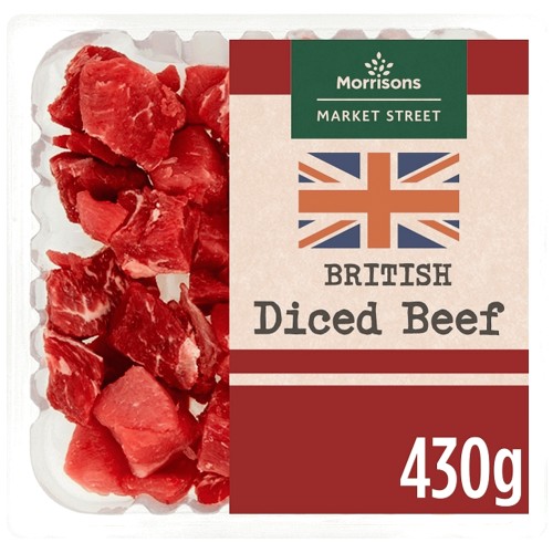 Morrisons British Diced Beef (430g)