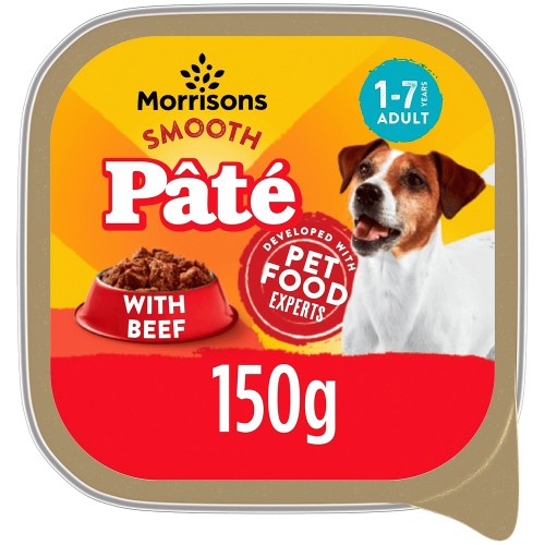 Morrisons Dog Food Beef Pate