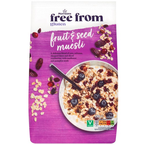 Morrisons Fruit And Seed Gluten Free Muesli