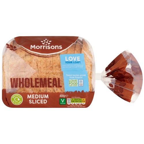 Morrisons Medium Wholemeal Bread