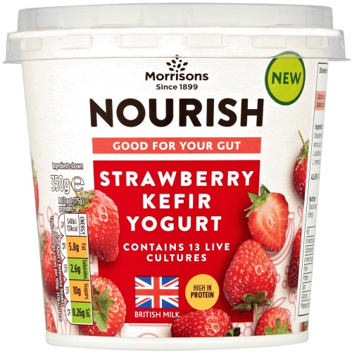 Morrisons Nourish Strawberry Kefir Yogurt