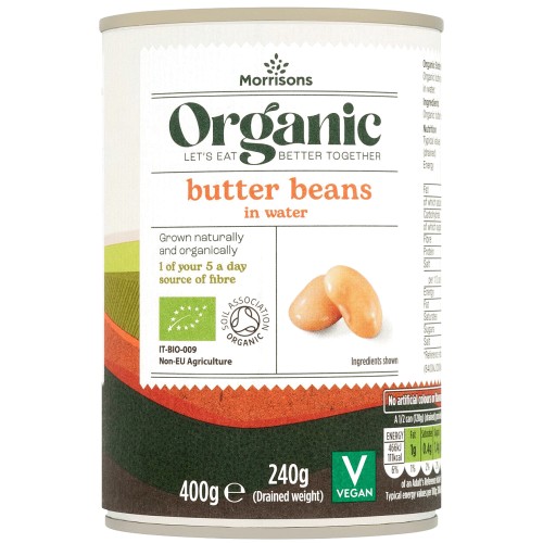 Morrisons Organic Butter Beans In Water